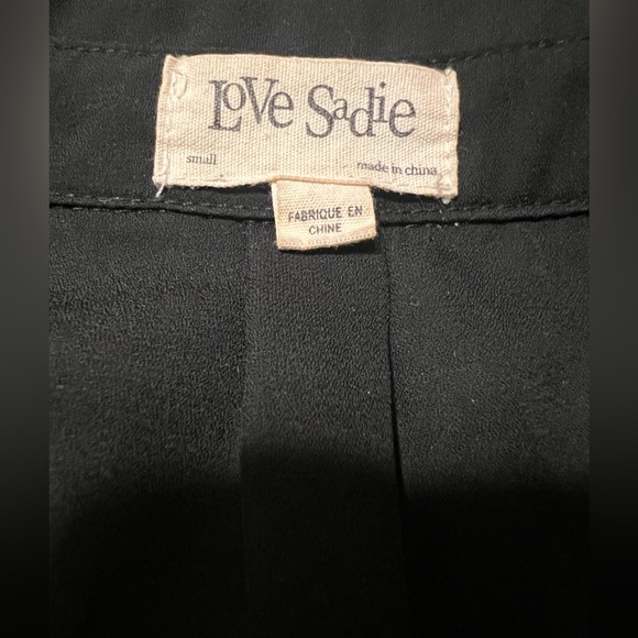 Black Long Sleeved Button Up Pleated Dress - Picture 3 of 3